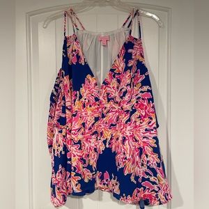 Lilly Pulitzer Bellamie Cold Shoulder Size: XL